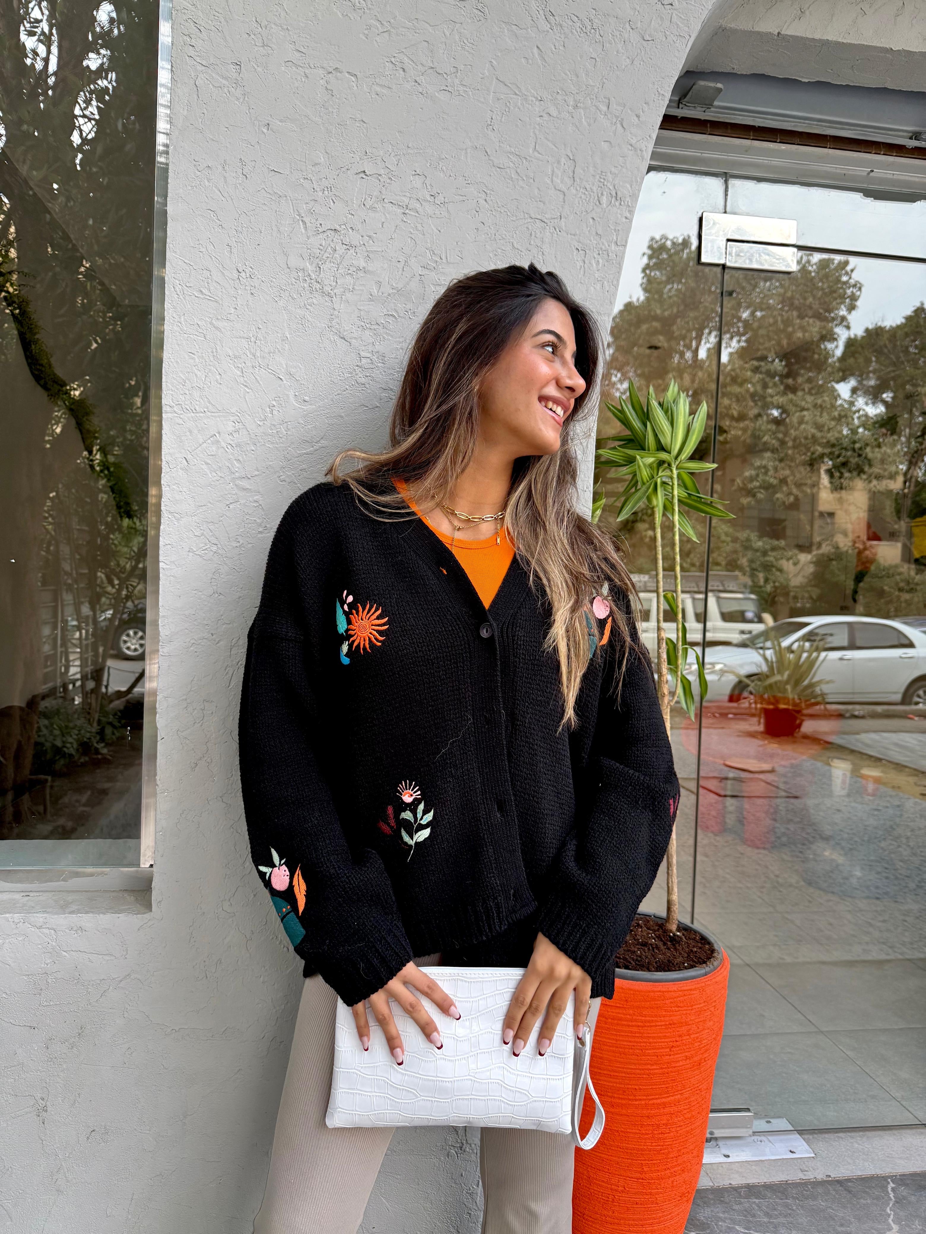 Image of Black Knit Cardigan